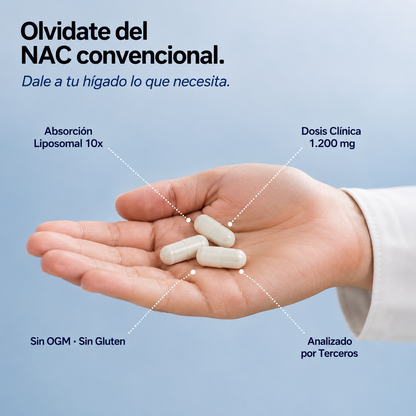 Aurea LABS | El NAC liposomal que reactiva tu hígado y te devuelve la energía